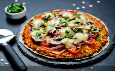 ¡deliciosa pizza de coliflor! ¡una receta fácil y saludable!